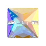 Квадрат (Люкс) - Sun-shine - Crystal AB  - 14*14 мм (1)