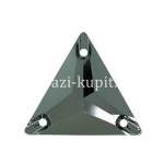 Треугольник - Sun-shine - Jet Hematite - 16*16 мм